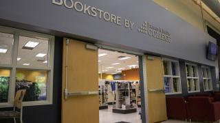 The entrance to the UM-Dearborn's newly renovated Bookstore