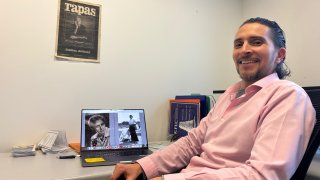 Portrait of Spanish Jorge Gonzalez del Pozo in his CASL office